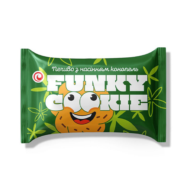 Funky Cookie печиво з насінням конопель